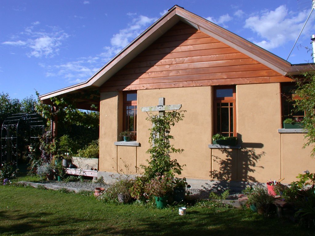 Rammed earth walls